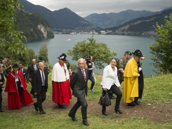 Le conseiller fédéral Ueli Maurer a prononcé ses discours du 1er Août dans le canton de Lucerne (archives). © KEYSTONE/URS FLUEELER