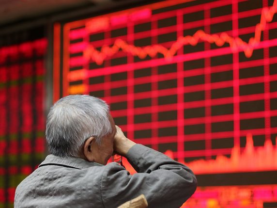 Les bourses chinoises ont perdu plus de 30% en trois semaines (archives). © KEYSTONE/EPA/WU HONG