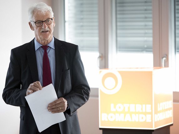 Le projet de loi sur les jeux d'argent est cohérent et équilibré, selon Jean-Pierre Beuret, président de la Loterie romande. © KEYSTONE/LAURENT GILLIERON