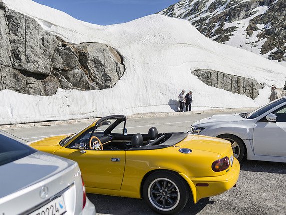 La plus faible proportion de cabriolets se trouve en Suisse romande, à l'exception de Genève (archives). © KEYSTONE/GAETAN BALLY
