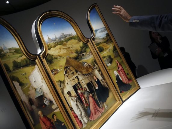 Jusqu'au 11 septembre, le Prado à Madrid s'enorgueillit de réunir "une cinquantaine d'oeuvres dont 21 peintures et huit dessins originaux constituant plus de 75% de la production subsistant" de Jérôme Bosch. © Keystone/EPA EFE/MARISCAL