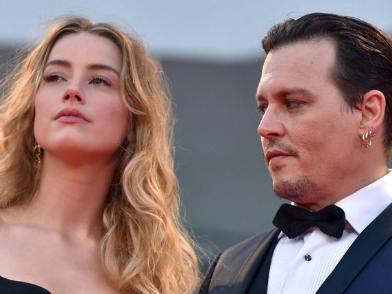 Rien ne va plus entre Johnny Depp et sa femme Amber Heard qui a demandé le divorce et l'accuse de violences conjugales (archives). © Keystone/EPA/ETTORE FERRARI