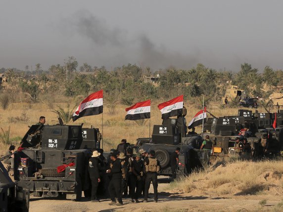 L'opération des forces gouvernementales contre Fallouja a débuté il y a une semaine. © KEYSTONE/AP/KHALID MOHAMMED