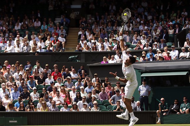 Djokovic s'est qualifié en trois sets © KEYSTONE/AP/ALASTAIR GRANT