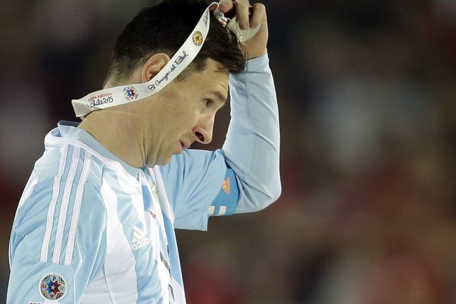 Des finales perdues douloureuses pour Messi. © KEYSTONE/AP/NATACHA PISARENKO