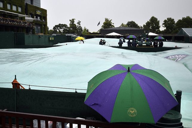 La pluie a perturbé la journée de mardi © KEYSTONE/EPA/HANNAH MCKAY