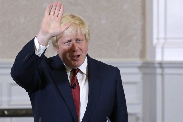 Boris Johnson dit au revoir au poste de chef du parti conservateur et de premier ministre. © Keystone/AP/MATT DUNHAM