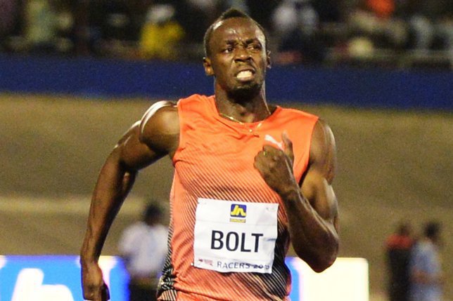 Usain Bolt a agné sa série. © KEYSTONE/AP/COLLIN REID