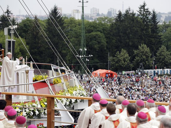 François a célébré une messe à Czestochowa. © KEYSTONE/AP/GREGORIO BORGIA