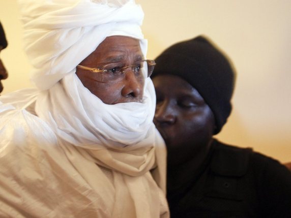 Hissène Habré à l'issue de son procès, en mai dernier (archives). © KEYSTONE/EPA/STR