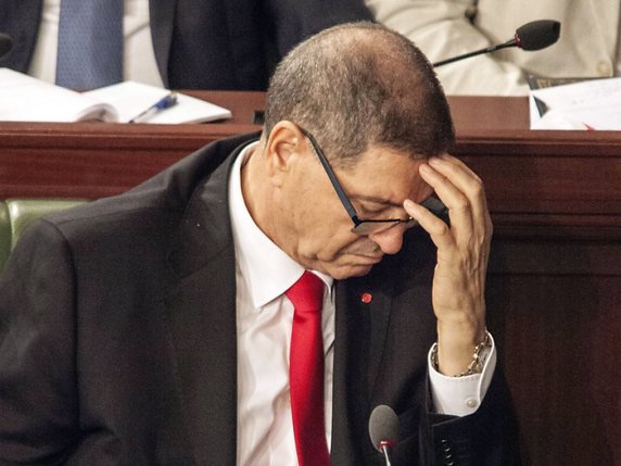 Le premier ministre tunisien Habib Essid était sous pression depuis que le président souhaitait un cabinet d'union nationale. © KEYSTONE/EPA/STR
