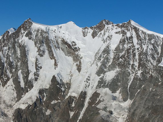 Trois alpinistes suisses ont chuté au Mont Rose (archives). © KEYSTONE/ALESSANDRO DELLA BELLA