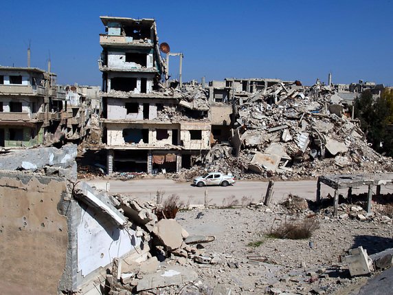 La ville de Homs est l'un des épicentres de la contestation contre Bachar al-Assad (archives). © KEYSTONE/AP/HASSAN AMMAR