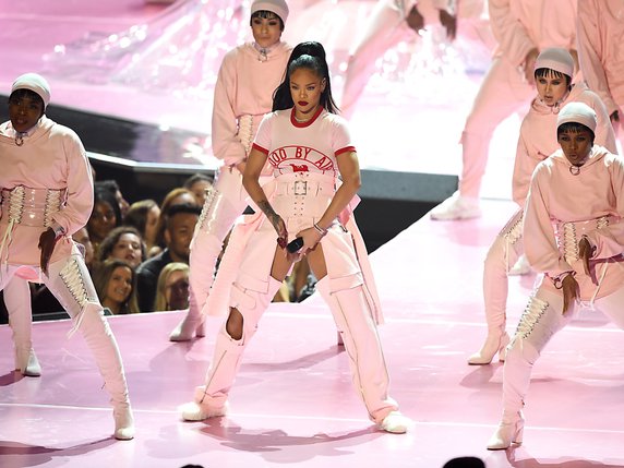 Rihanna a ouvert les MTV Video Music Awards à New York. © KEYSTONE/AP Invision/CHARLES SYKES