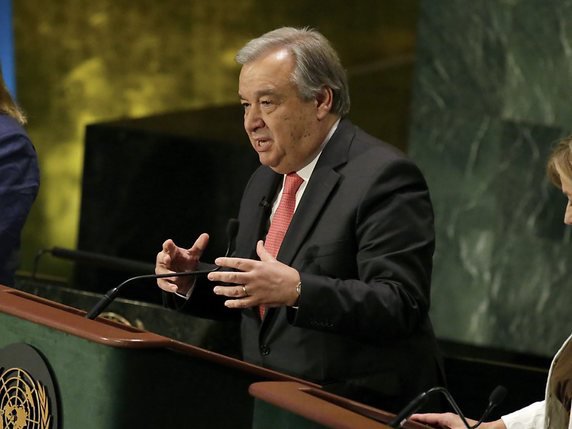 Antonio Guterres a toutes ses chances: il fait la course en tête pour succéder à Ban Ki-moon au poste de secrétaire général de l'ONU (archives). © KEYSTONE/EPA/PETER FOLEY