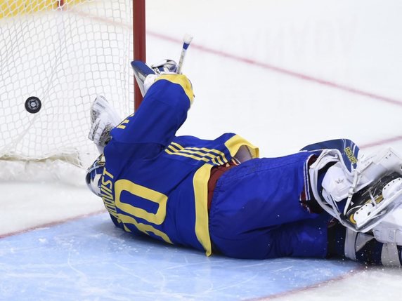 Henrik Lundqvist battu deux fois par Tomas Tatar et l'Europe file en finale de la Coupe du monde © KEYSTONE/AP The Canadian Press/NATHAN DENETTE