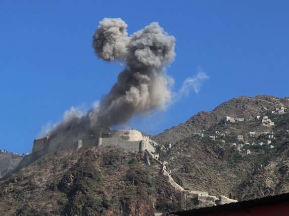Les bombardements ont été réguliers sur Taëz (archives). © KEYSTONE/AP/ABDULNASSER ALSEDDIK