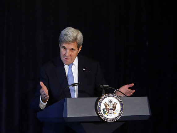 "Nous en sommes arrivés à un moment où nous allons devoir chercher d'autres voies",  a déclaré le secrétaire d'Etat américain, John Kerry (archives). © KEYSTONE/FR103966 AP/JASON DECROW