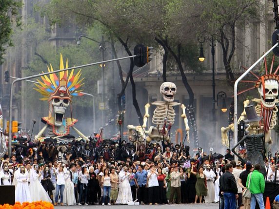 La scène d'ouverture de "Spectre" a été tournée sur la place historique du Zocalo, au coeur de Mexico (archives). © KEYSTONE/EPA EFE/MARIO GUZMAN