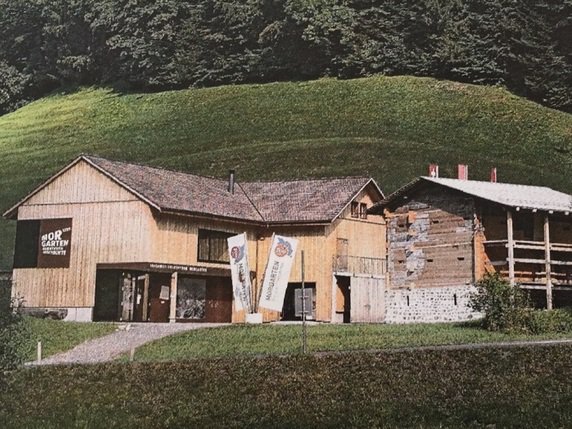 La plus vieille maison en bois connue en Europe se trouvait à Schwyz. Elle a été démontée en 2001 et reconstruite à Sattel (SZ), près du champ de bataille de Morgarten. © Société suisse pour la protection des biens culturels