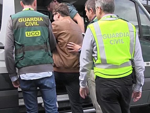 Le suspect était revenu volontairement en Espagne, le Brésil n'extradant pas ses propres ressortissants. © KEYSTONE/EPA GUARDIA CIVIL/SPANISH CIVIL GUARD / HANDOUT