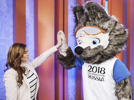 Zabivaka, la mascotte de la Coupe du monde 2018 en Russie. © KEYSTONE/AP FIFA