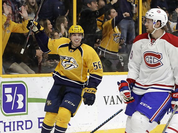 Fiala doit retourner en AHL © KEYSTONE/AP/MARK HUMPHREY