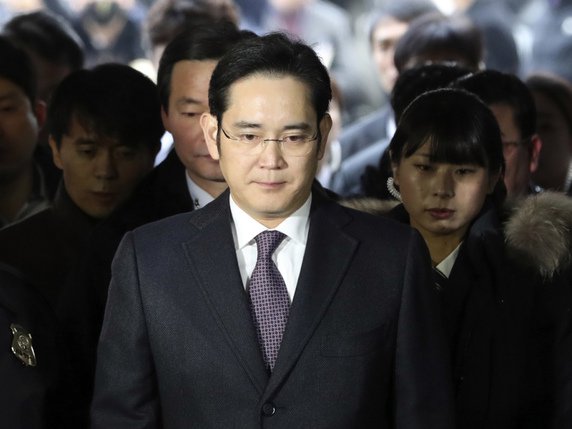 Le patron et héritier du conglomérat sud-coréen, âgé de 48 ans, a été arrêté le 17 février (archives). © KEYSTONE/AP/LEE JIN-MAN