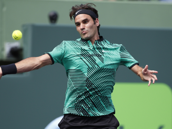 Roger Federer a été très bon pour écarter Del Potro © KEYSTONE/AP/WILFREDO LEE