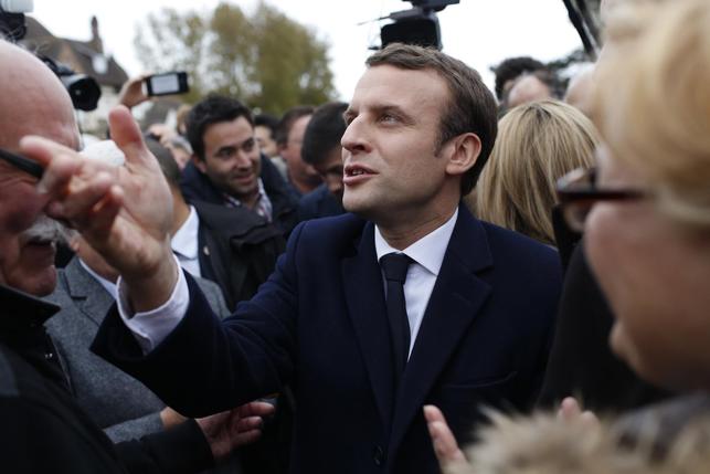 Emmanuel Macron vire en tête au premier tour. © Keystone