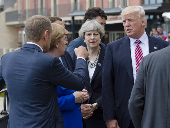 Vendredi, les chefs d'Etat et de gouvernement du G7 ont buté sur plusieurs "controverses", dont le changement climatique. © KEYSTONE/AP/SALVATORE CAVALLI