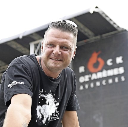 Freddy Gauch, responsable des stands de nourriture à Rock Oz'Arènes. © Michael Lehner