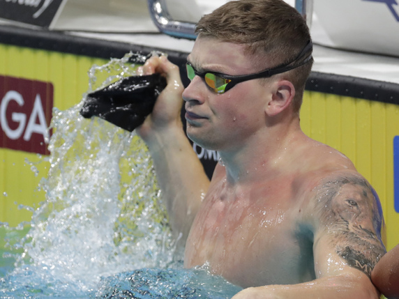 Adam Peaty, la star de la natation britannique. © KEYSTONE/AP/MICHAEL SOHN