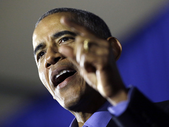 Barack Obama a participé à une réunion électorale démocrate dans le New Jersey. © KEYSTONE/AP/JULIO CORTEZ
