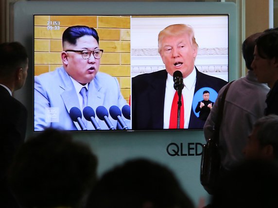 Trump annonce dans une lettre à Kim que leur sommet n'aura pas lieu © KEYSTONE/AP/AHN YOUNG-JOON