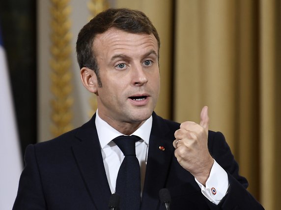 Emmanuel Macron pourrait tenter de débloquer la situation lors de ses voeux le 31 (archives). © KEYSTONE/EPA AFP POOL/BERTRAND GUAY / POOL