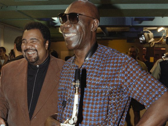 Manu Dibango au Montreux Jazz Festival en 1996 © KEYSTONE/STR