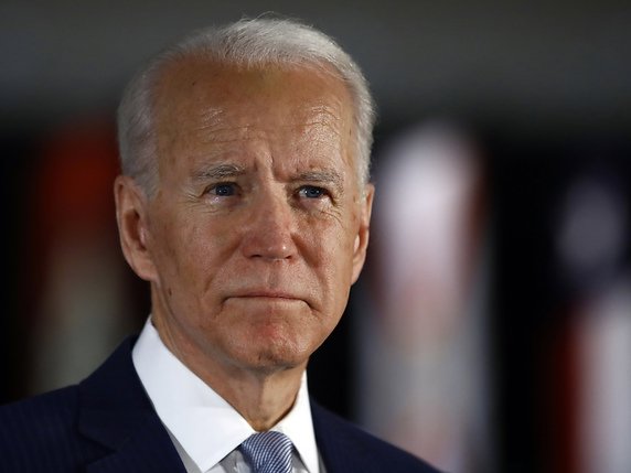 Joe Biden a remporté les primaires du Kansas (archives). © KEYSTONE/AP/Matt Rourke