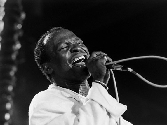 Mory Kanté au Montreux Jazz Festival en 1988 © KEYSTONE/STR