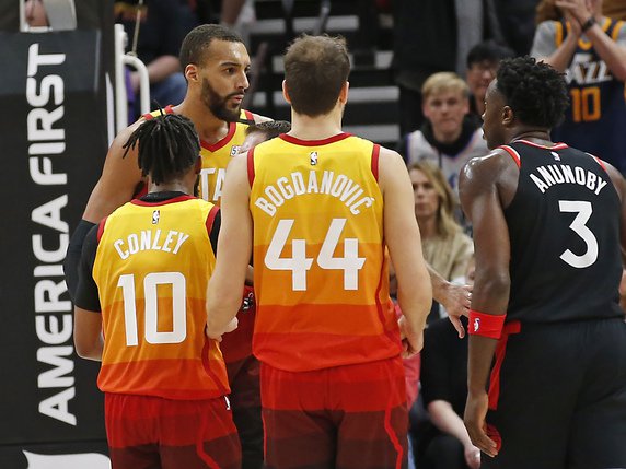 25 joueurs de NBA ont été testés positifs au Covid-19 depuis une semaine © KEYSTONE/AP/Rick Bowmer