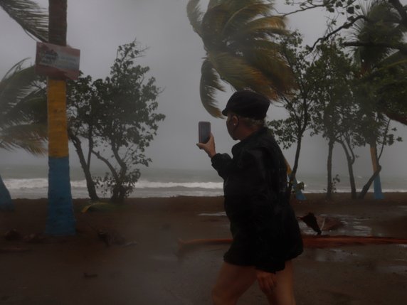 La tempête Laura a déjà fait quatre morts en Haïti. © KEYSTONE/EPA/Thais Llorca