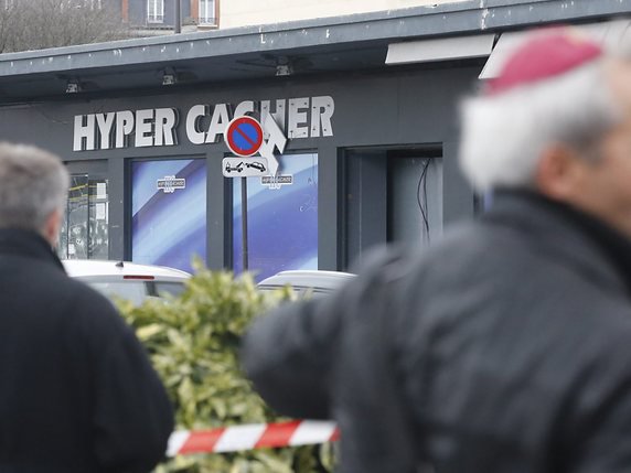 Le 10 janvier 2015, un djihadiste avait pris en otage des clients d'un Hyper Cacher (archives). © KEYSTONE/EPA/OLIVIER HOSLET