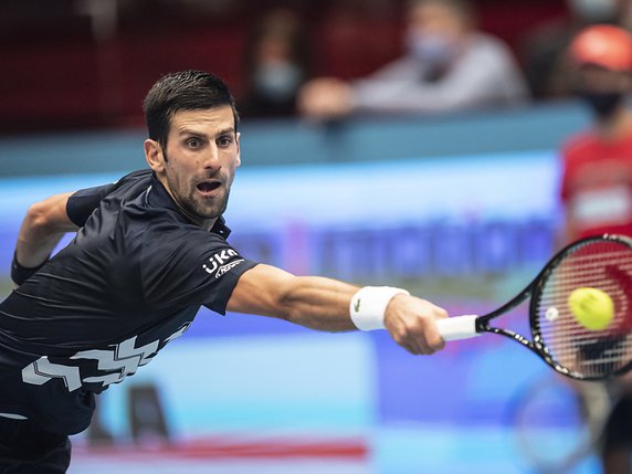 Un beau record pour Novak Djokovic. © Keystone/EPA/CHRISTIAN BRUNA
