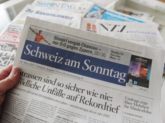 Le journal dominical alémanique "Schweiz am Sonntag".