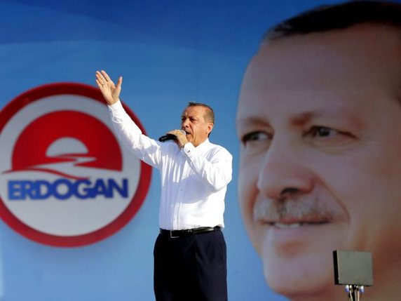 Le Premier ministre turc Recep Tayyip Erdogan, dimanche à Istanbul.