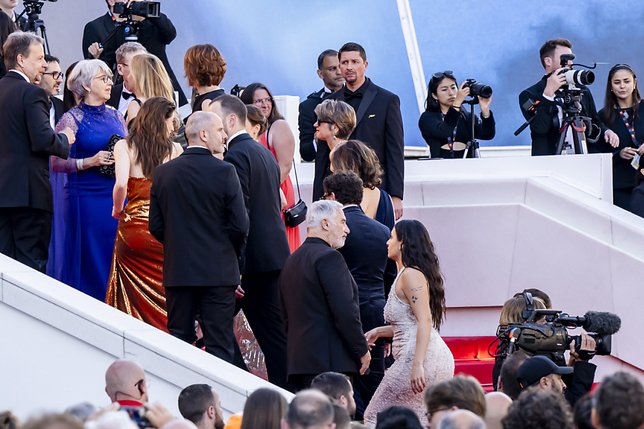 Elisabeth Baume-Schneider sur le tapis rouge à Cannes
