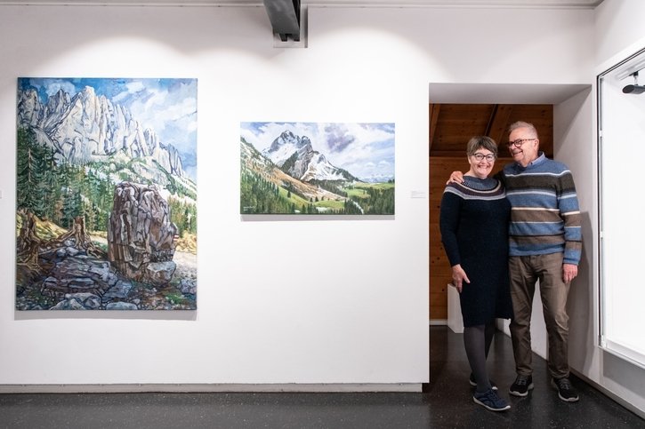 Musée de Charmey: Janet et Bernard Bailly exposent la montagne à quatre mains