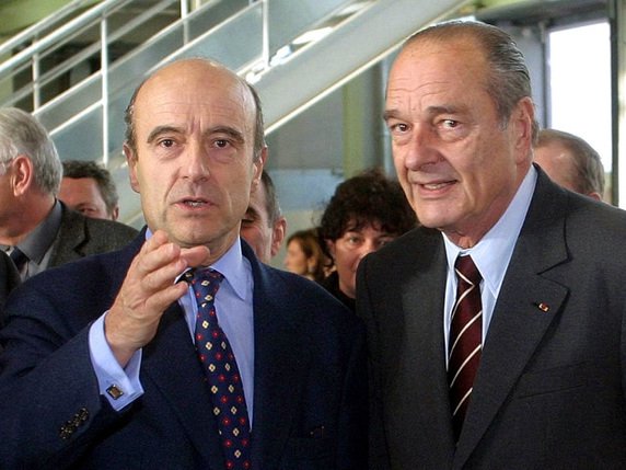 Alain Juppé et l'ancien président Jacques Chirac (2003)