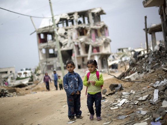 Deux enfants palestiniens à Gaza, le 19 octobre (image prétexte).