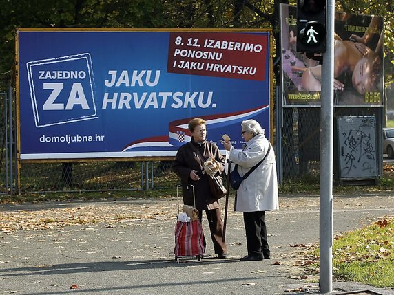 La coalition patriotique est donnée légèrement favorite des législatives croates (archives). © KEYSTONE/EPA/ANTONIO BAT
